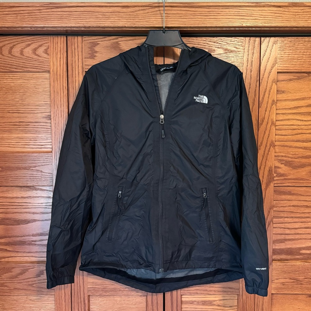 North Face DryVent Lightweight Jacket Black Hooded Raincoat Women’s Large